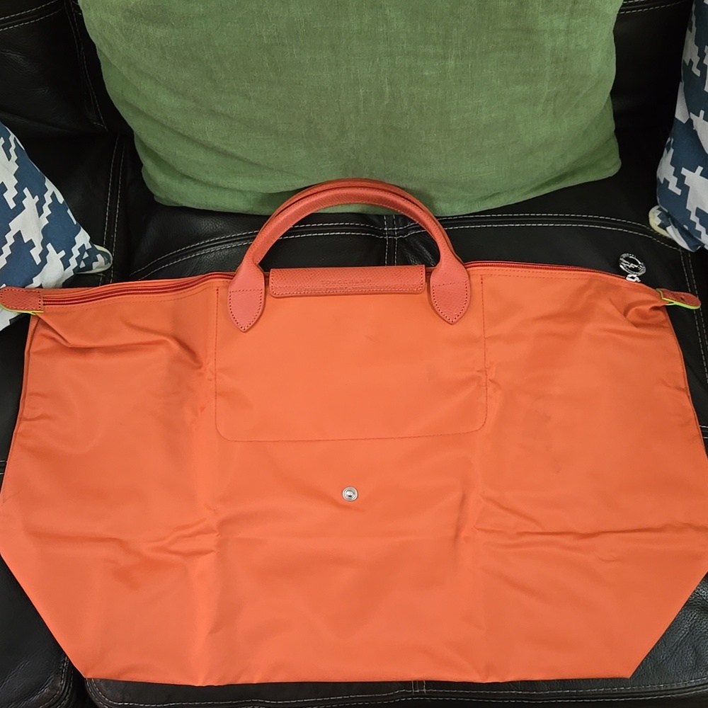 Longchamp Orange Travel Bag - Picture 6 of 11